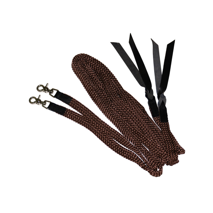 Rênes tressées souples Lakota avec mousquetons RE00086