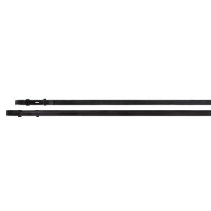 Passier leather double bridle reins  with hook studs