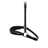 Passier exchangeable dropped noseband with patent leather trim