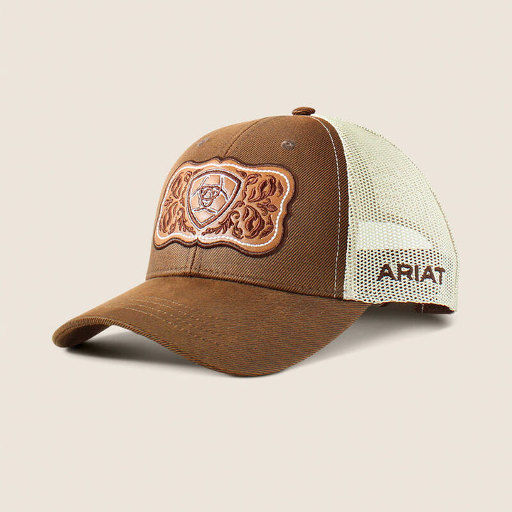 Ariat floral leather patch pet voor dames