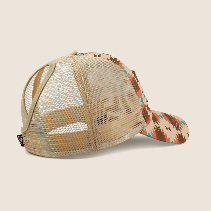 Ariat southwest print logo patch cap voor dames