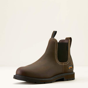 Ariat Groundbreaker chelsea waterproof soft toe work boot for men (Copy)