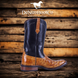 De Niro Westernlaarzen 750 struisvogel