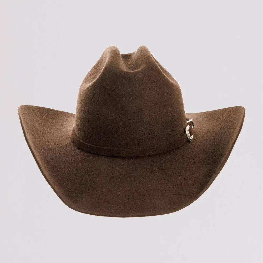 American hat makers Cattleman Mens Felt chocolate Cowboy Hat HorseworldEU