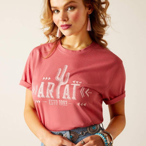 Ariat cactus logo short sleeves T- shirt for ladies - HorseworldEU