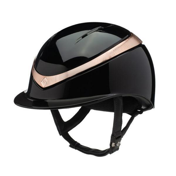 halo fahrradhelm Charles Owen halo Helm in glossy Schwarz/rosé gold – HorseworldEU