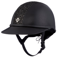 Charles Owen SP8 plus leatherlook helmet with sparkly center Charles Owen