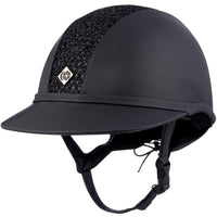 Charles Owen SP8 plus leatherlook helmet with sparkly center Charles Owen
