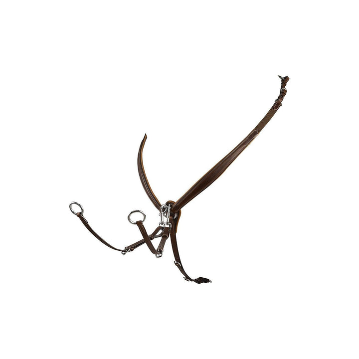 Equestro tanned leather fork breastplate - HorseworldEU