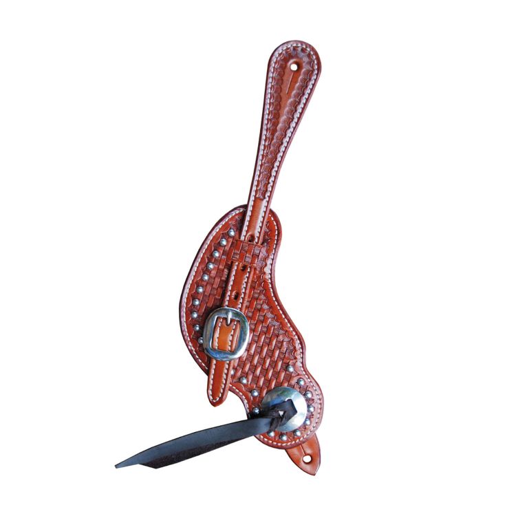 Pool's wide spur straps with basket and spot