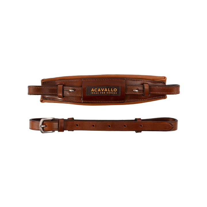 Acavallo hackamore noseband calfskin