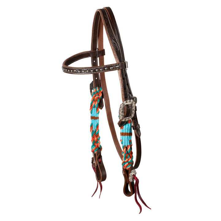Pool's rope waves western bridle