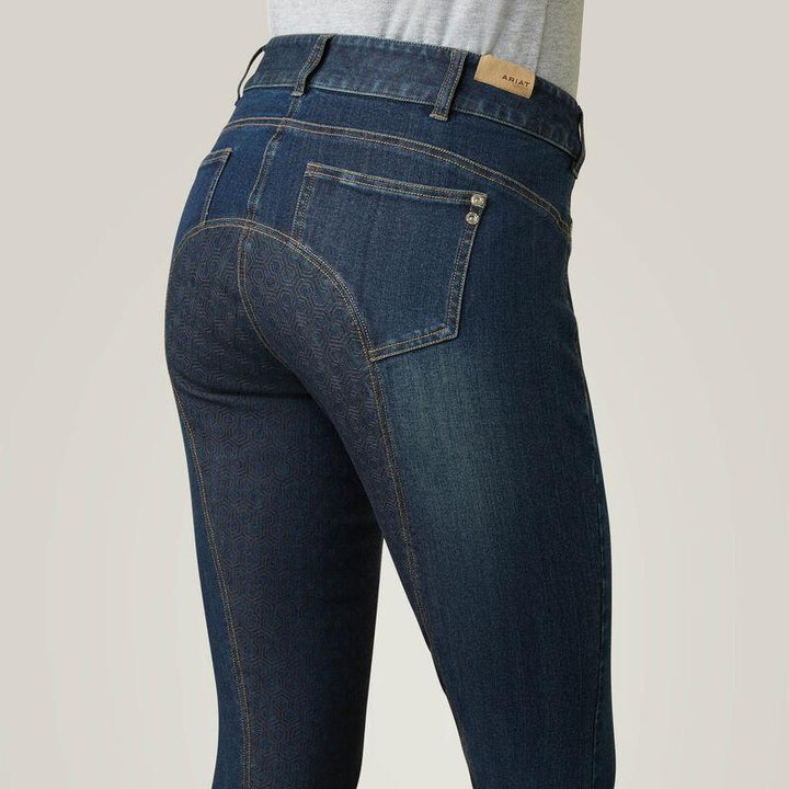 Ariat halo denim full seat rijbroek voor dames