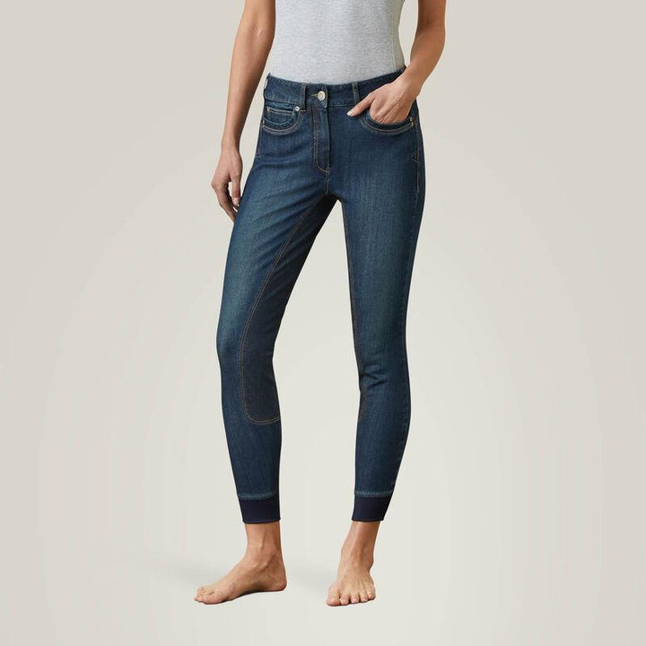 Ariat halo denim full seat rijbroek voor dames