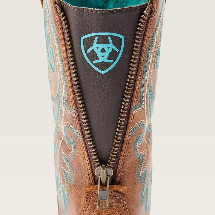 Ariat round up back zip western boot for ladies
