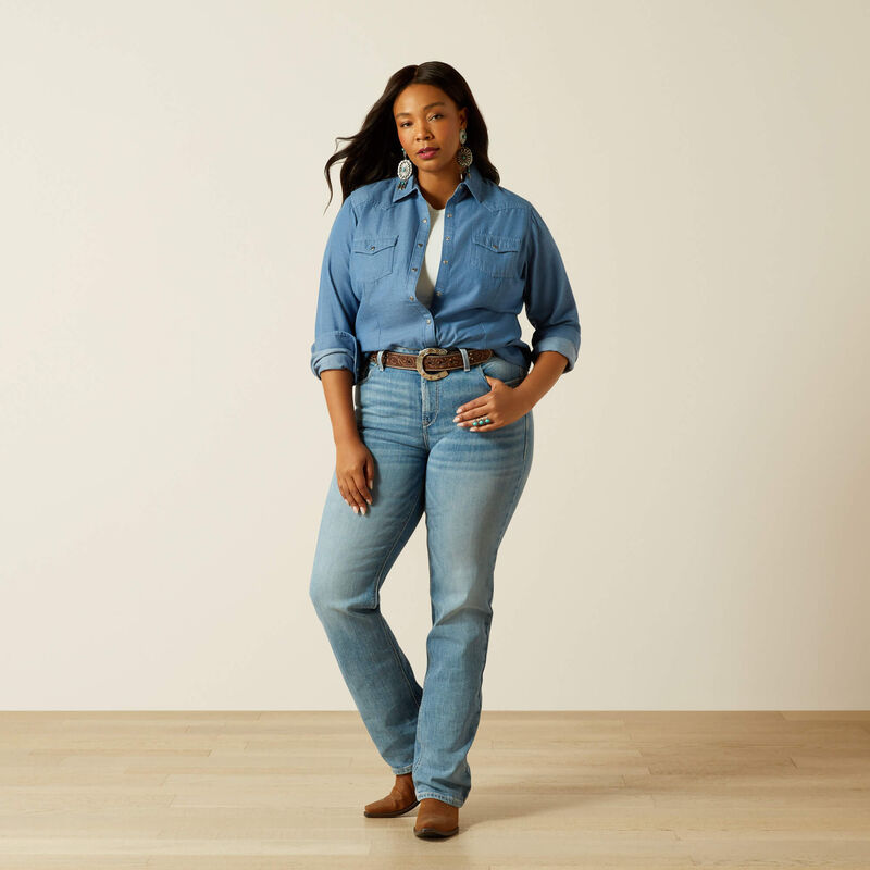 Ariat perfect rise yara straight leg jean pour dames