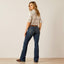 Ariat mid rise sonia boot cut jean for ladies