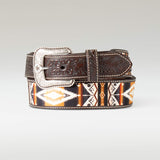 Ariat floral inlay riem voor heren