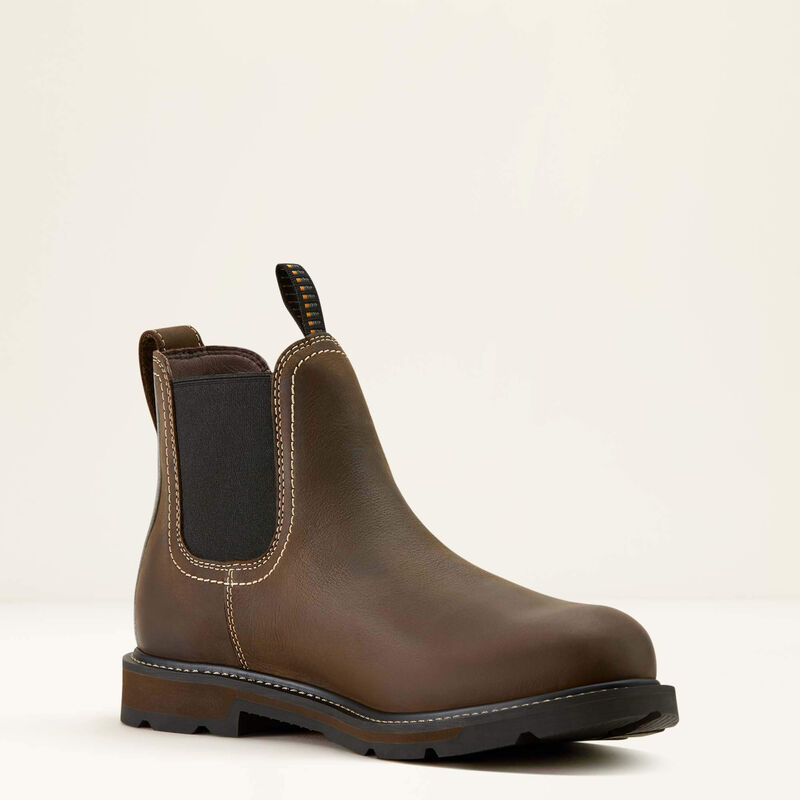 Ariat Groundbreaker chelsea waterproof soft toe work boot for men (Copy)