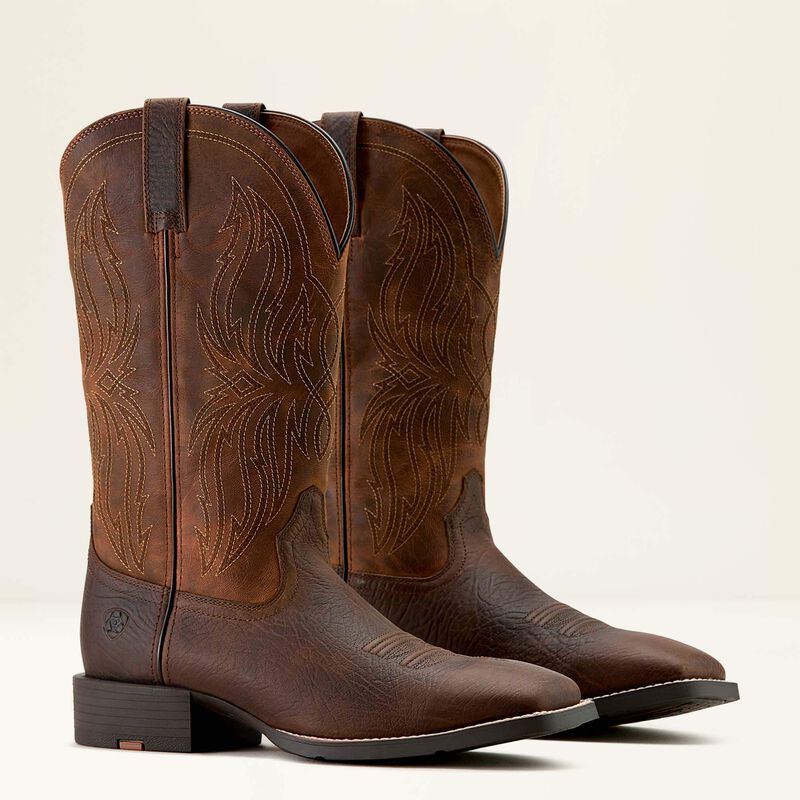Ariat Sport Rustler wide square toe bottes western pour hommes