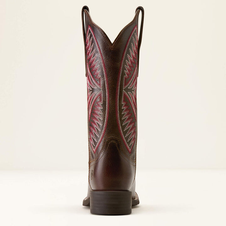 Ariat round up ruidoso wide square toe western boot for ladies