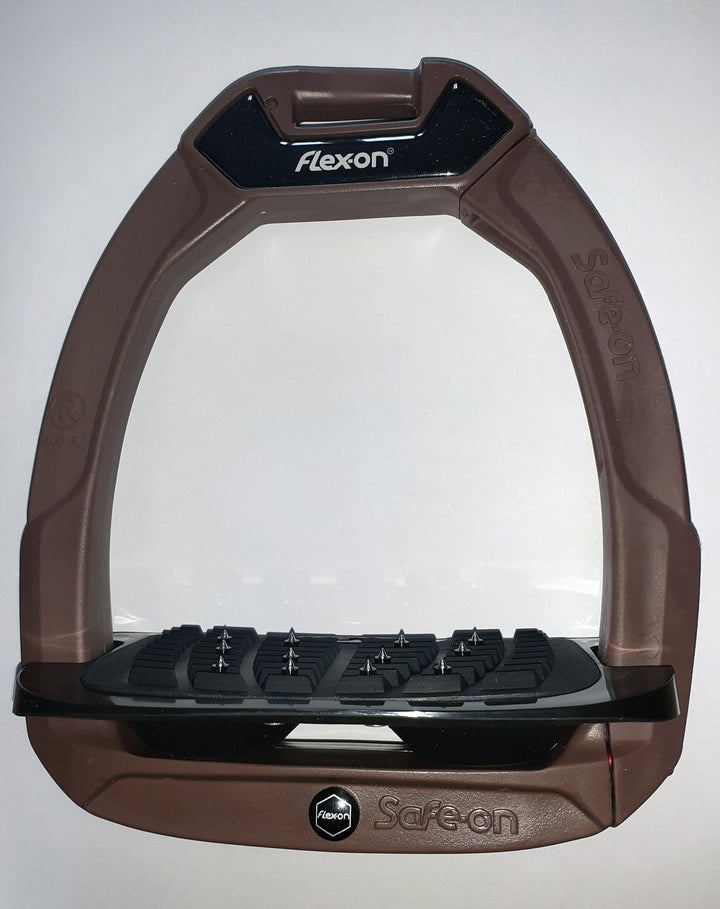 Flex-on Safe-On Steigbügel, schokoladenbrauner Rahmen