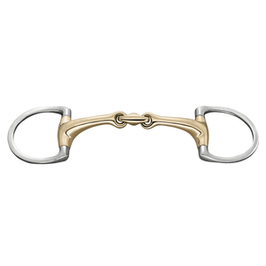 Herm. Sprenger Dynamic RS Eggbutt bit with D-shaped rings double jointed 40414