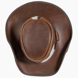 American hat makers Pinto | Leather Cowboy Hat with Calf Accents