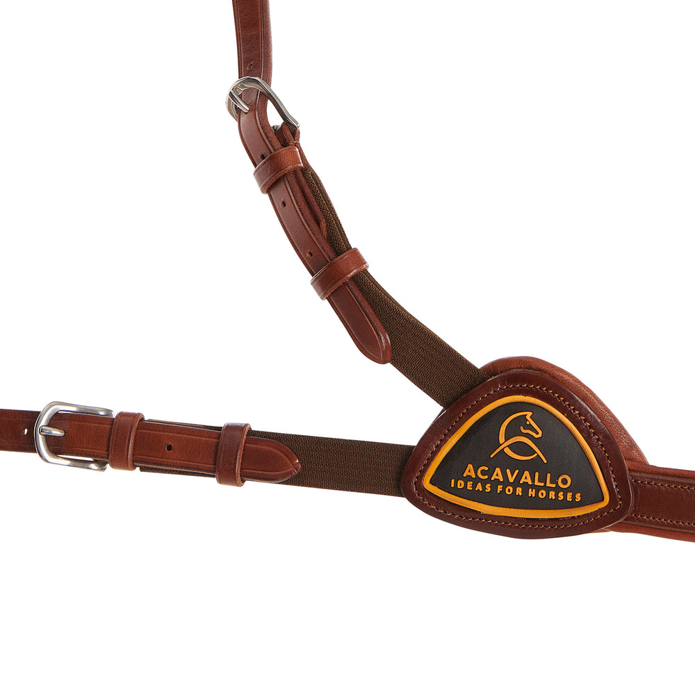 Acavallo five point breastplate calfskin