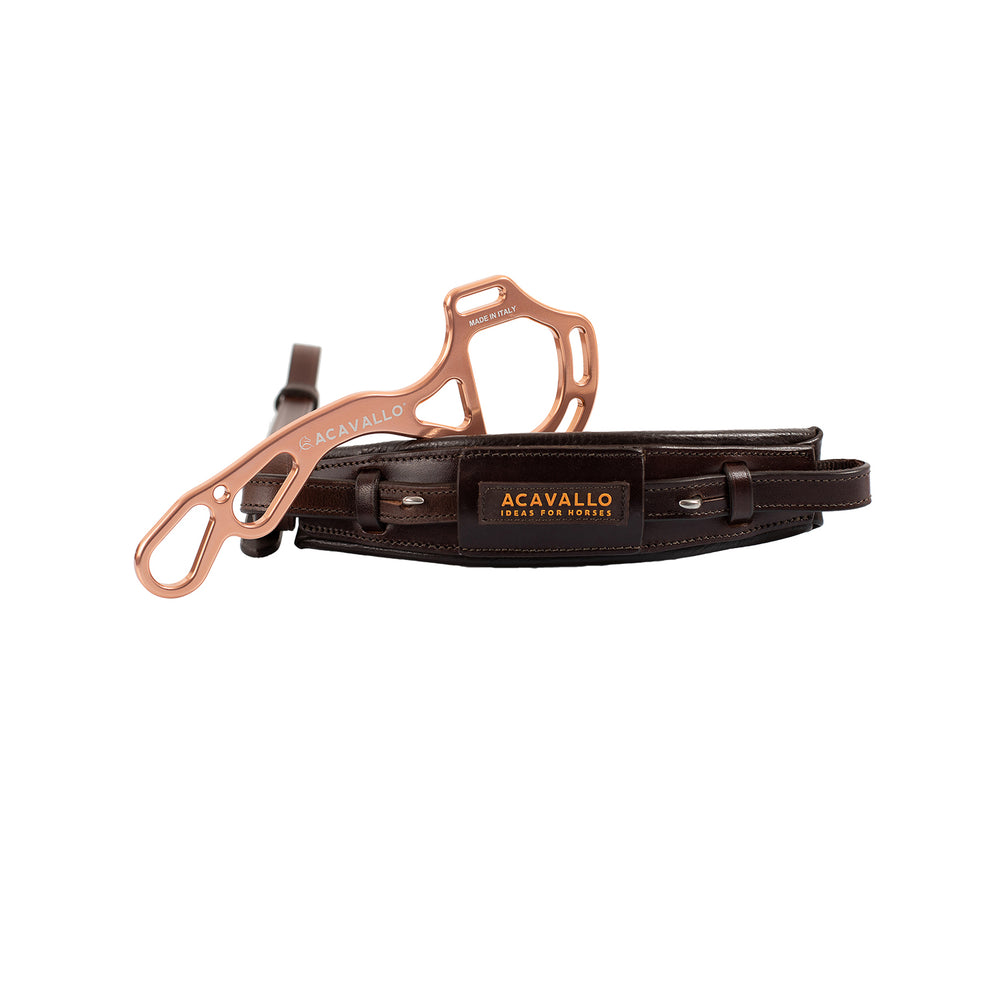 Acavallo hackamore noseband calfskin