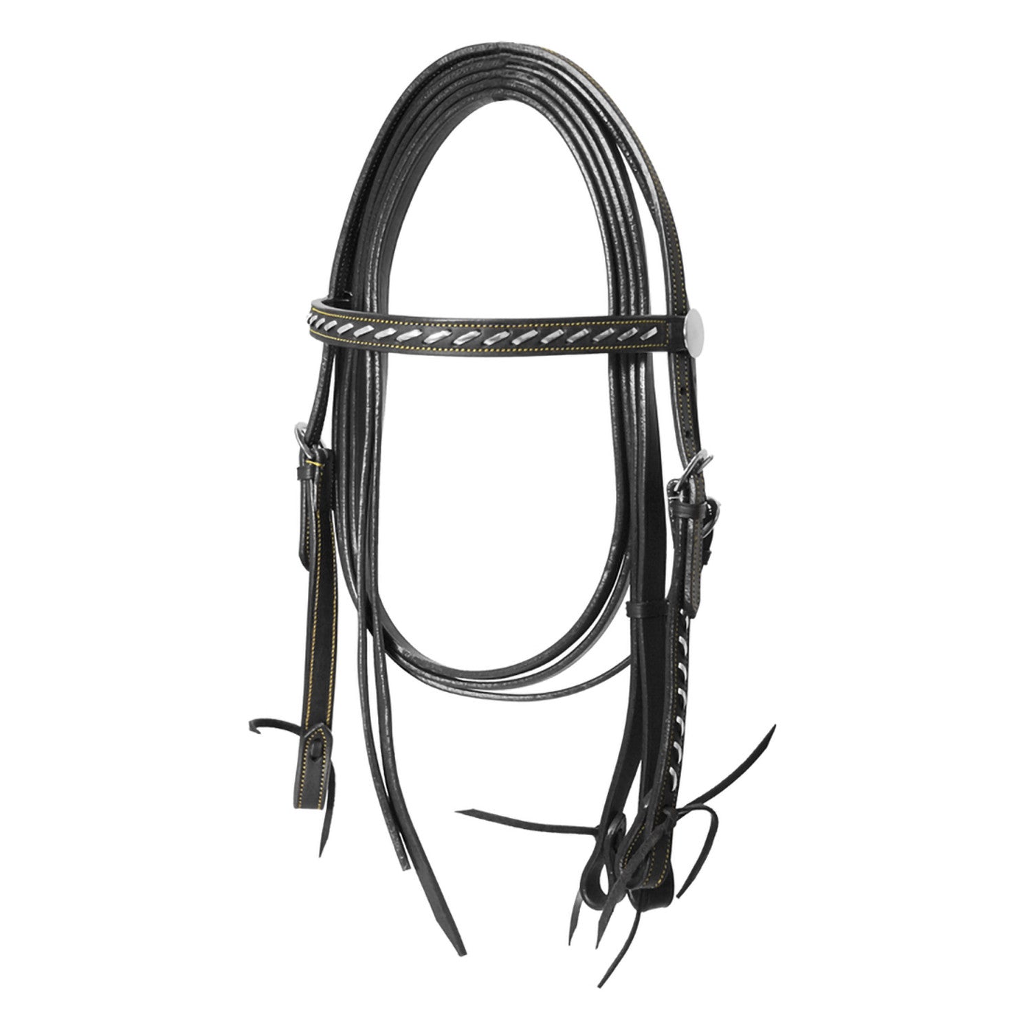 Lakota western silver wire bridle with reins BR00086