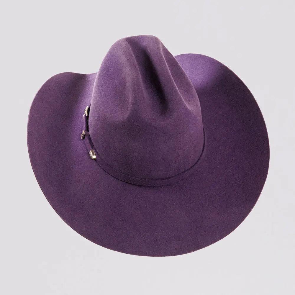 【BLACKPURPLE】25SS★ Cow Trailer Wertern Hat American hat makers Cattleman | Womens Felt Cowgirl Hat with
