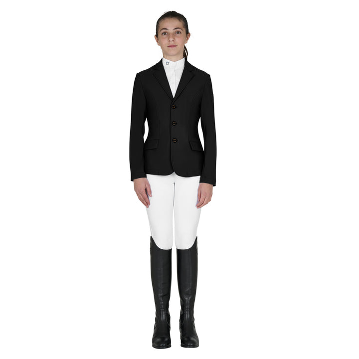 Equestro kids slim fit three buttons competition jacket
