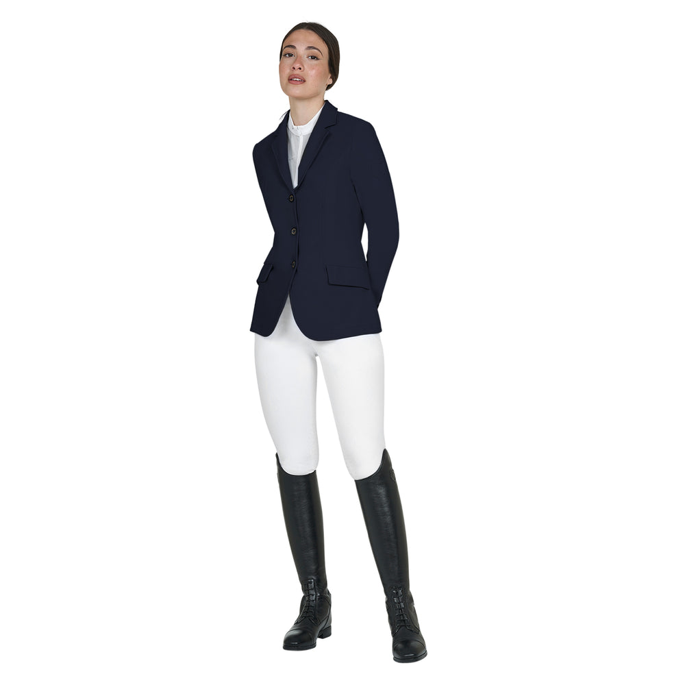 Equestro women's competition jacket with embossed logo