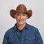 Americn hat makers Gorge | Chapeau de Cowboy Cattleman en Cuir pour Homme avec Bande de Chapeau en Cuir