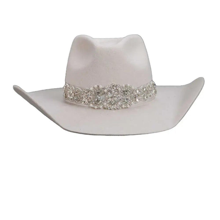 American hat makers Chapeau de cow-girl en feutre pour femme avec voile Juliet | Fabricant de chapeaux américains