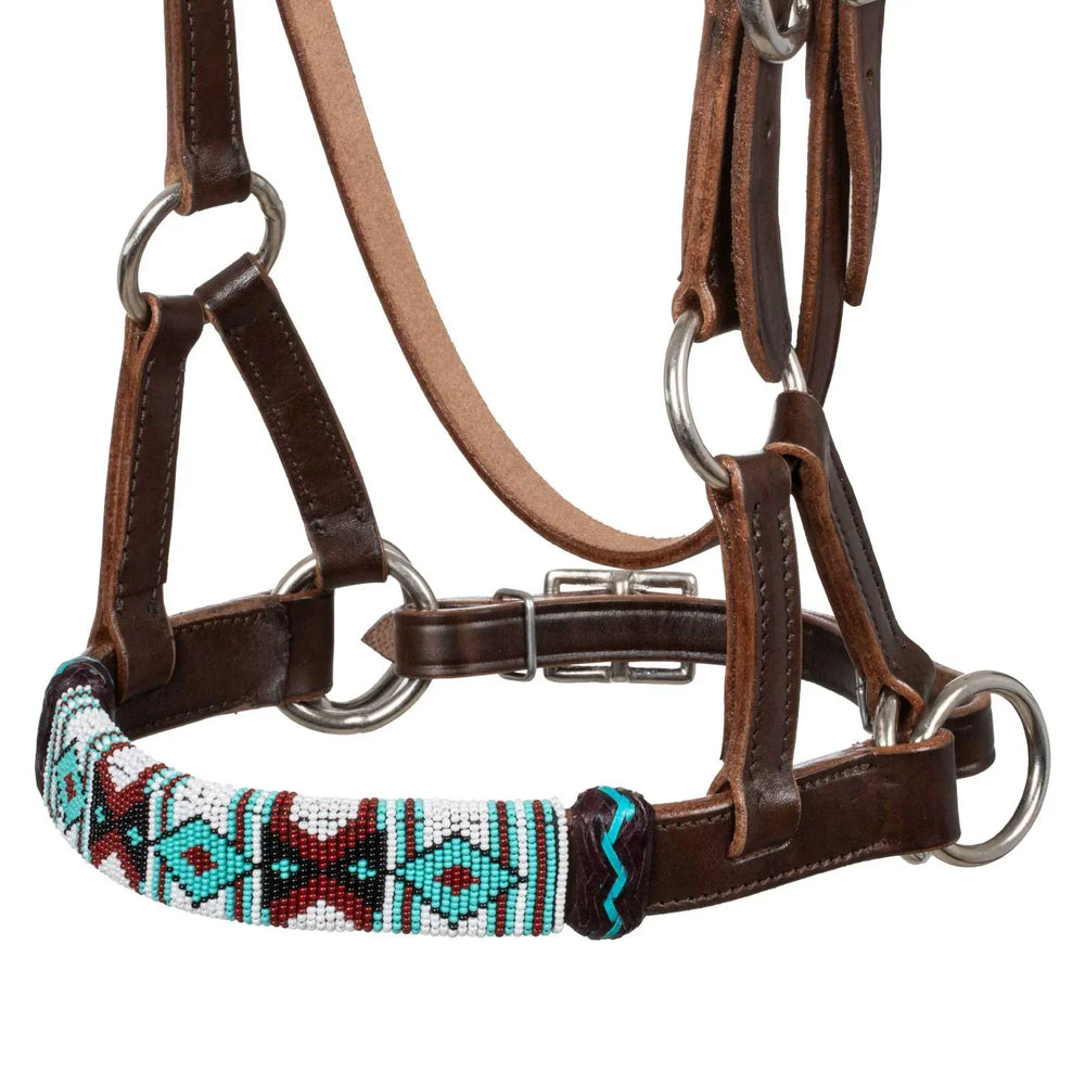 Pool's western headboard with decorations in colored beads PLH01042