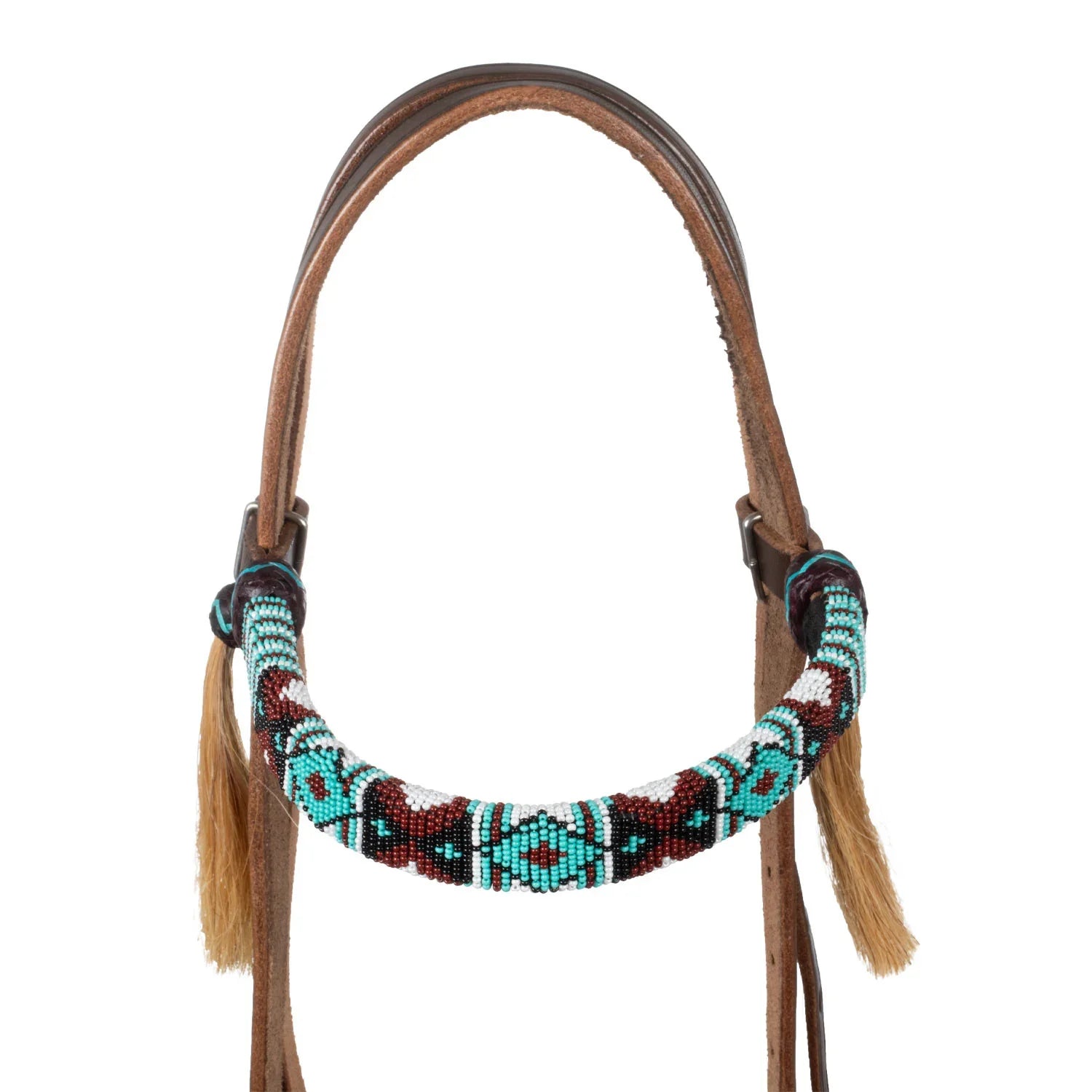Pool's western headboard with decorations in colored beads PLH01042