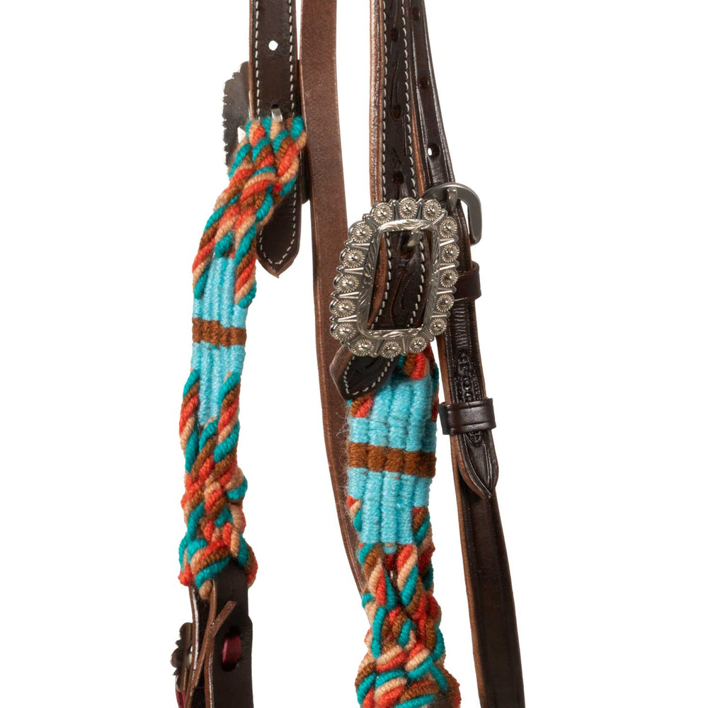Pool's rope waves western bridle