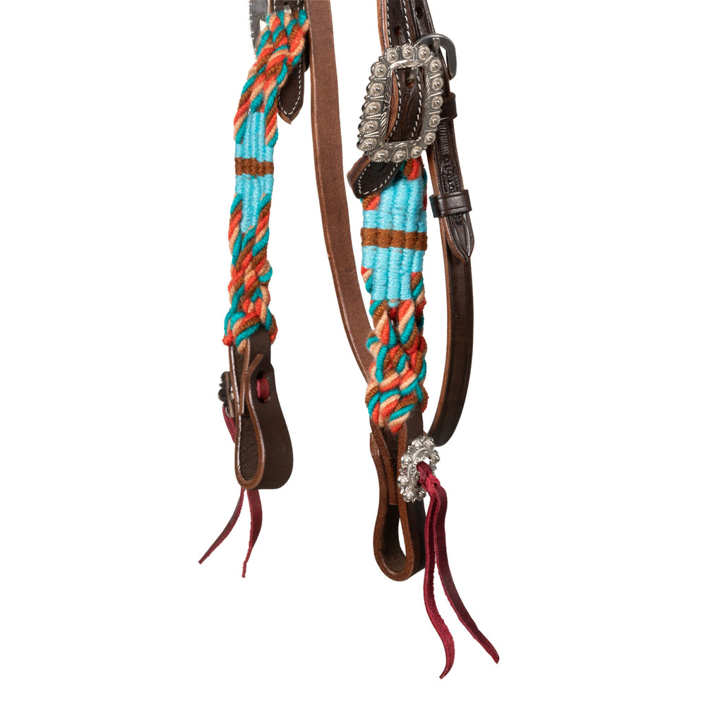 Pool's rope waves western bridle