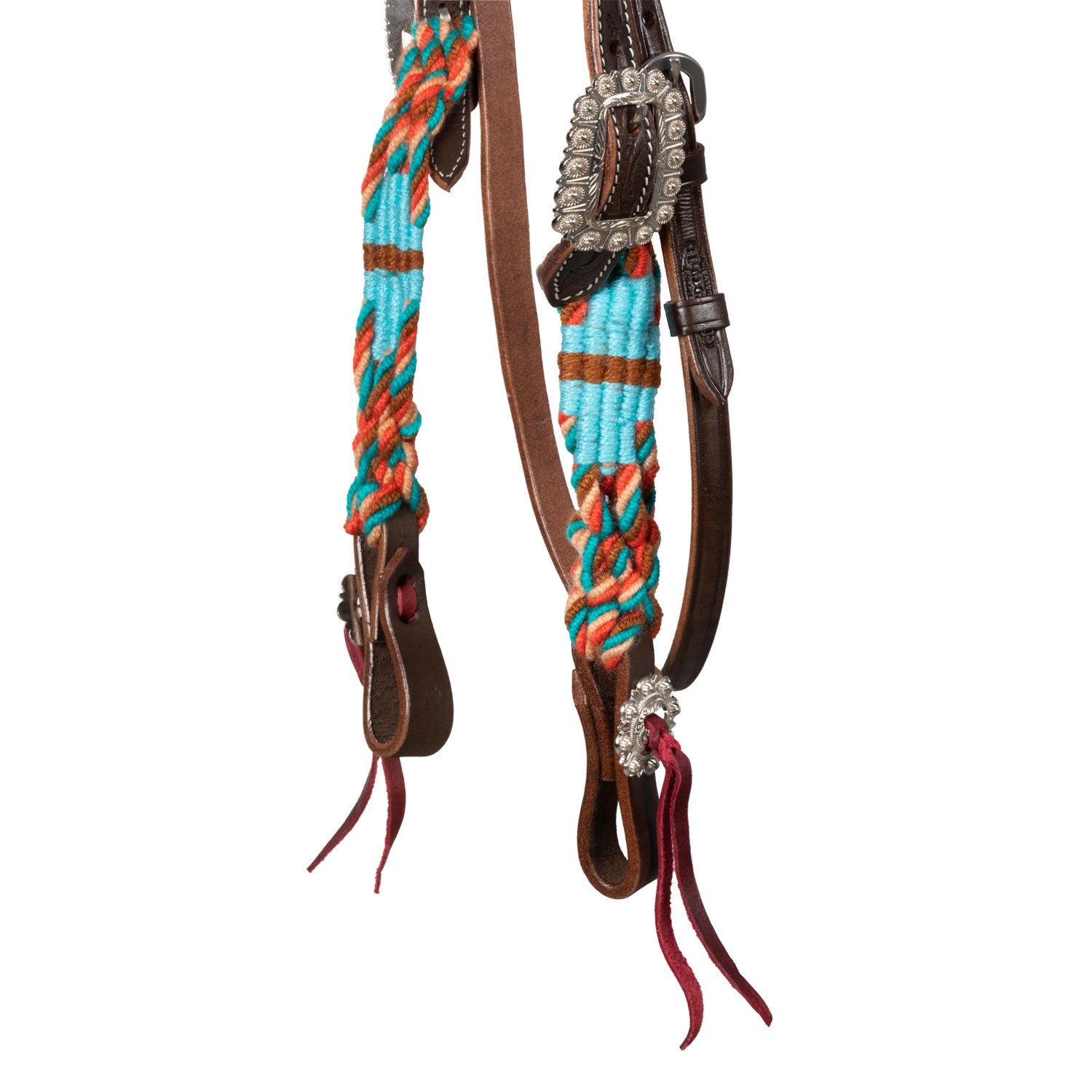Pool's rope waves western bridle