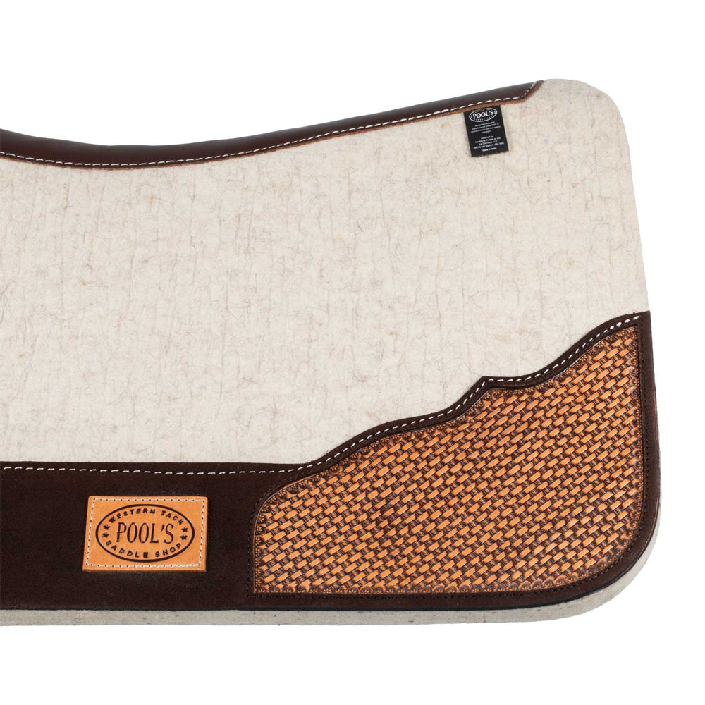 Tapis de selle western avec fourrure et feutre de laine, 1 po Tapis de selle western avec fourrure et feutre de laine, 1 po