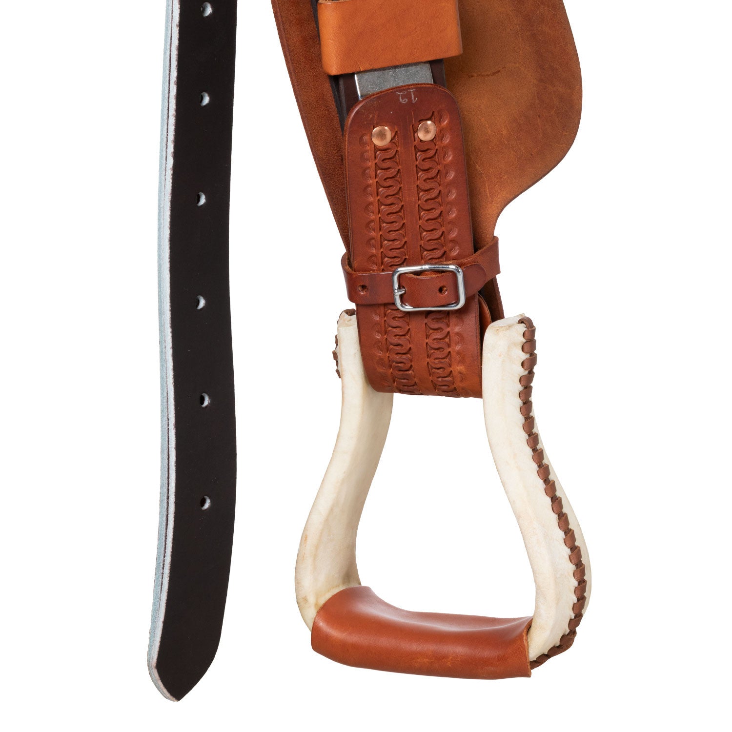 Pool's barrelzadel SE 0075 met gekleurd ruw leer, model 5020