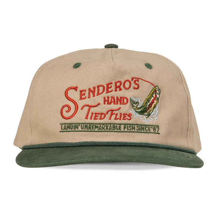 Sendero hand tied flies hat