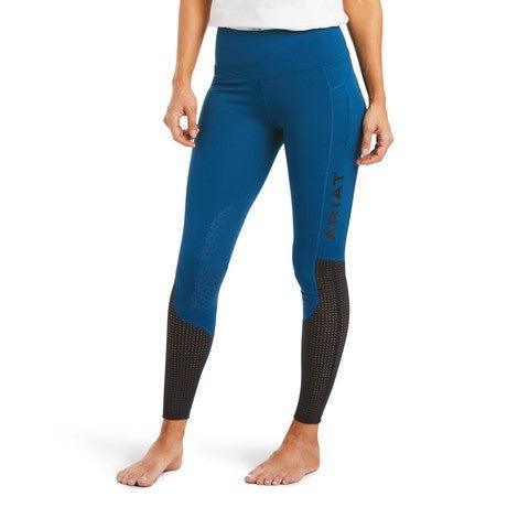 Collant d'équitation bleu marine ARIAT TEK EOS patch genou fille taille Collant d'équitation bleu marine ARIAT TEK EOS patch genou fille taille