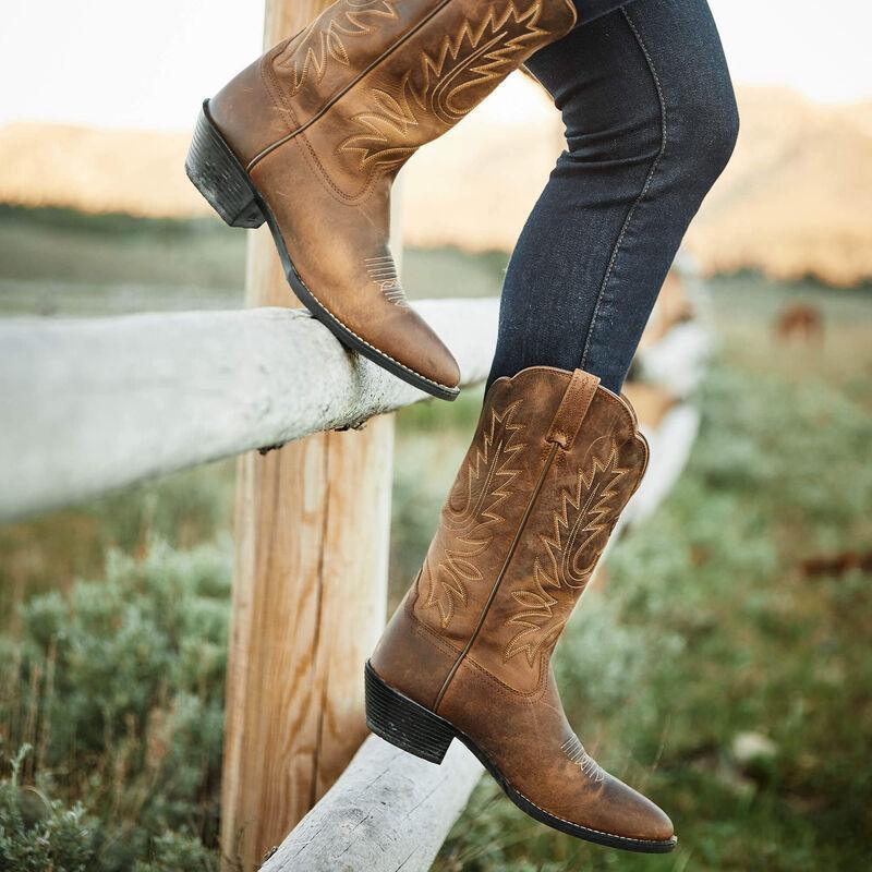 Ariat heritage R toe western boot for ladies