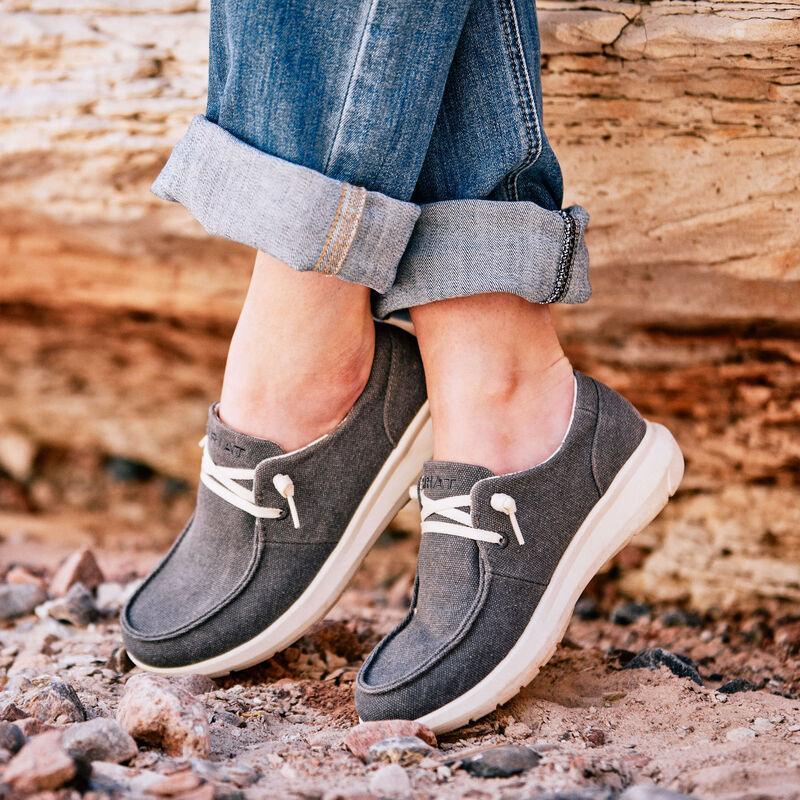 Mocassini Uomo Ariat Hilo 2.0 Stretch - Bianco Invecchiato/grigio Scuro, Taglia 42 EU, Slip-on Con Suola FLX Foam