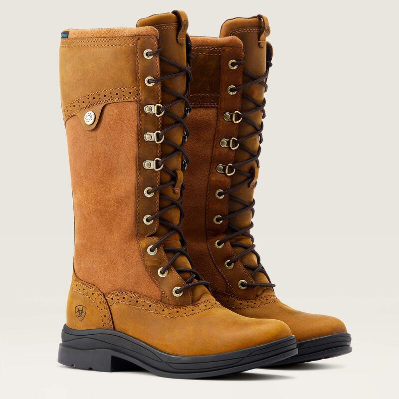 Ariat women's wythburn II waterproof weathered brown boots - HorseworldEU