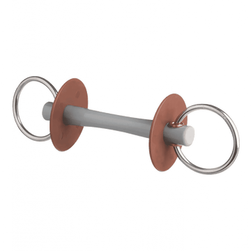 Beris loose ring snaffle bit with comfort bar, ring 6 cm, soft Beris