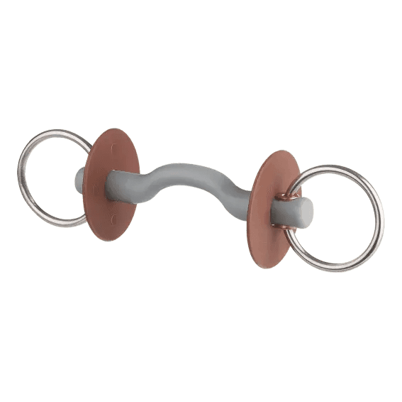 Beris loose ring snaffle with tongue port bar ring 6 cm soft Beris